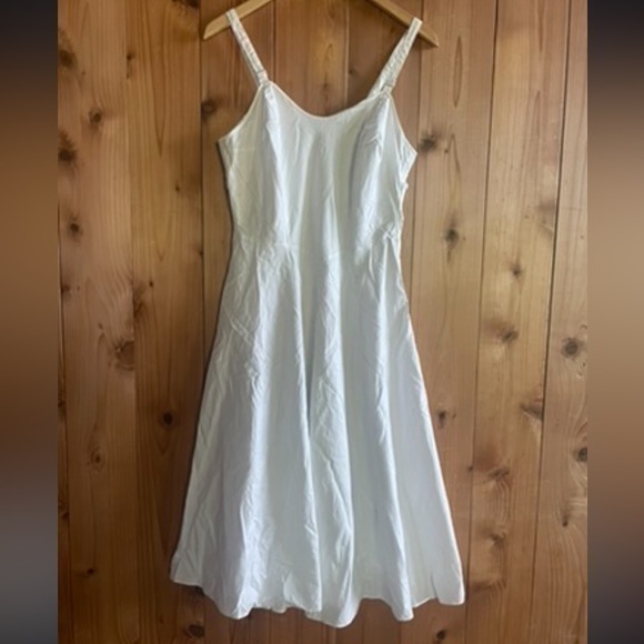 Vintage Dresses & Skirts - Vintage 50s 60s cotton slip nightgown dress